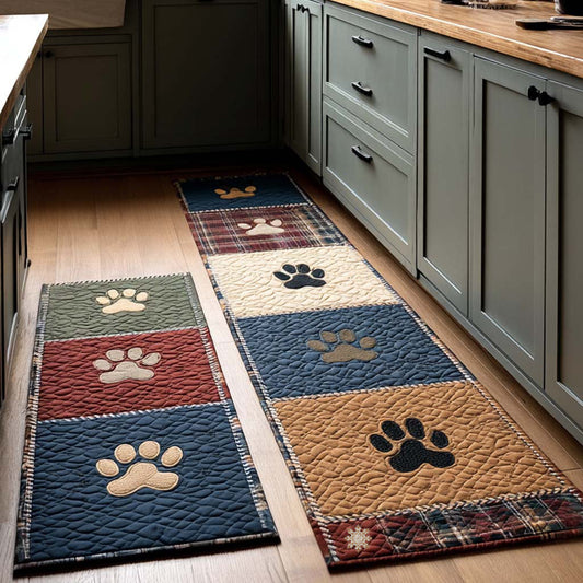 Paw Print Haven Kitchen Area Rug NCU0NT11394