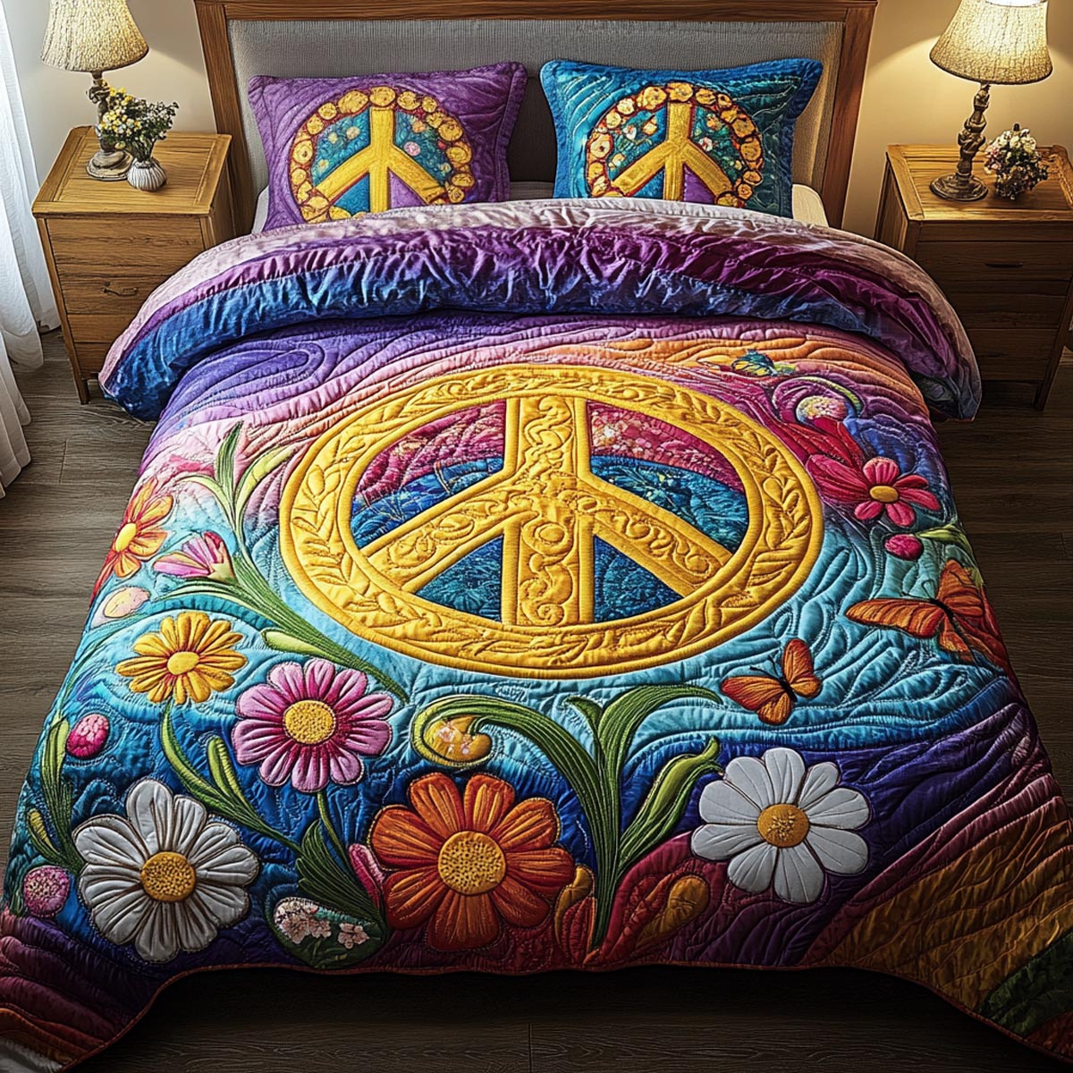 Peaceful Garden Duvet Cover Set NCU0PVL149