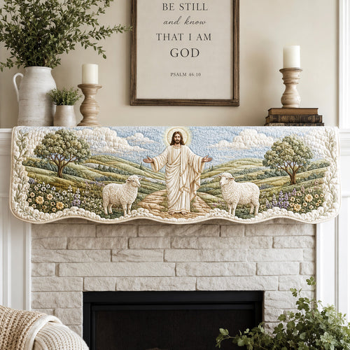 Peaceful Meadow Quilted Mantel Scarf SN0TV240