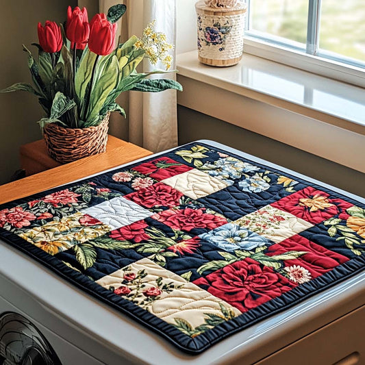 Petal Charm Quilted Washer and Dryer Cover NCU0DDK1074