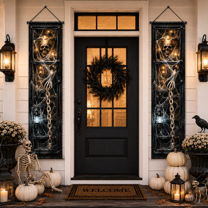 Phantom Chains of Halloween Welcome Door Banner SN0PT267