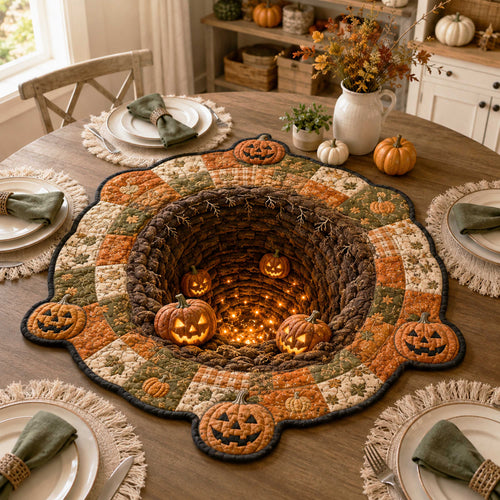Phantom Chamber Custom Shape Quilted Table Topper SN0TD332