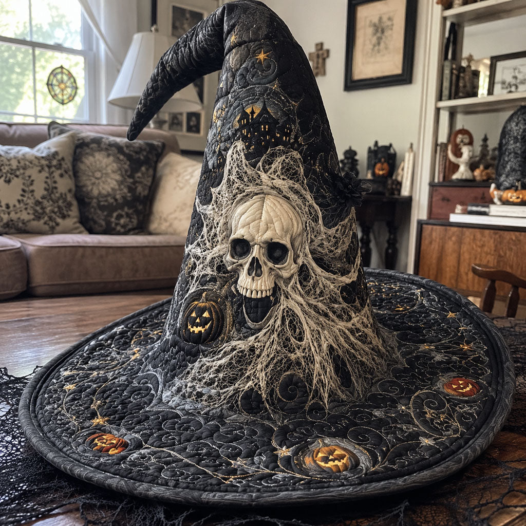 Phantom Skull Quilted Witch Hat SN0PT605