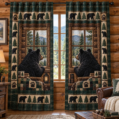 Pine Forest Quilted Curtains SN0TV730