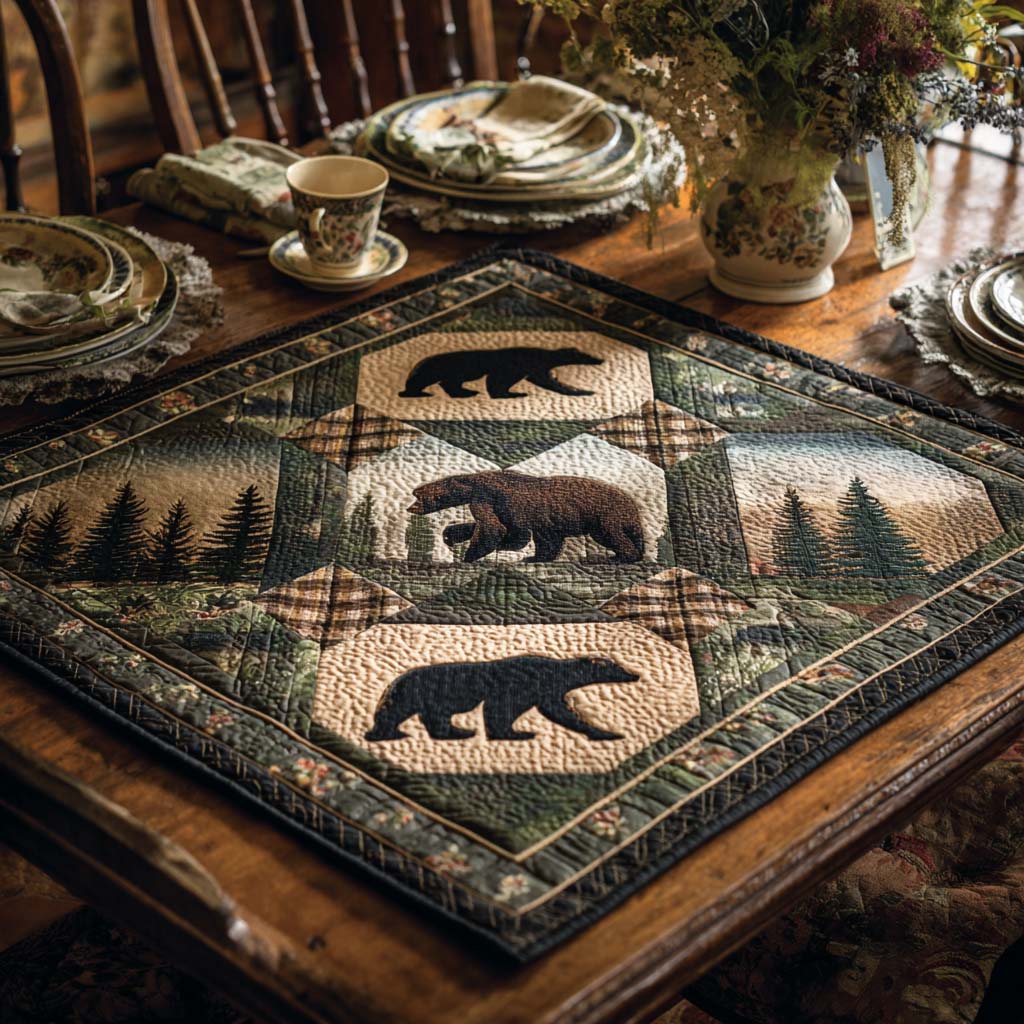 Pine Hollow Prowler Quilted Table Topper NCU0PTT885