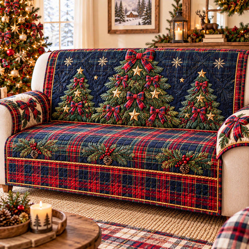 Pine Season Quilted Sofa Cover SN0TD1264