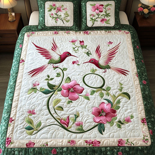 Pink Serenade 3-Piece Quilted Bedding Set NCU0NNT256