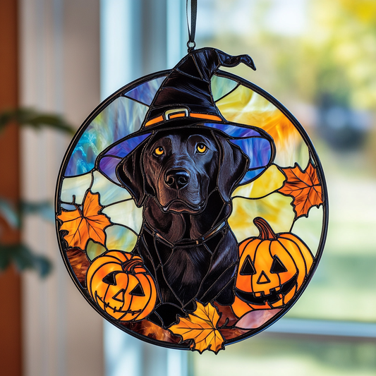 Playful Pup Halloween - Window Hanging Suncatcher NCU0PD148