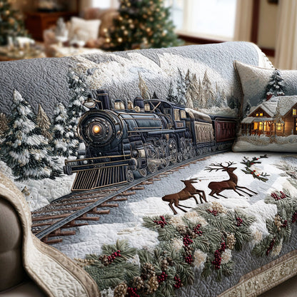 Polar Dream Rail Quilted Sofa Cover NCU0TD1409