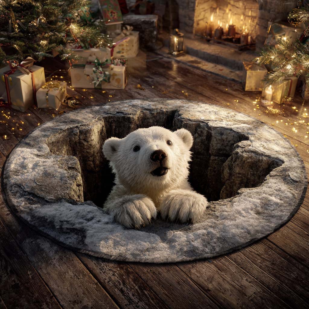 Polar Hollow Round Carpet NCU0XD1380