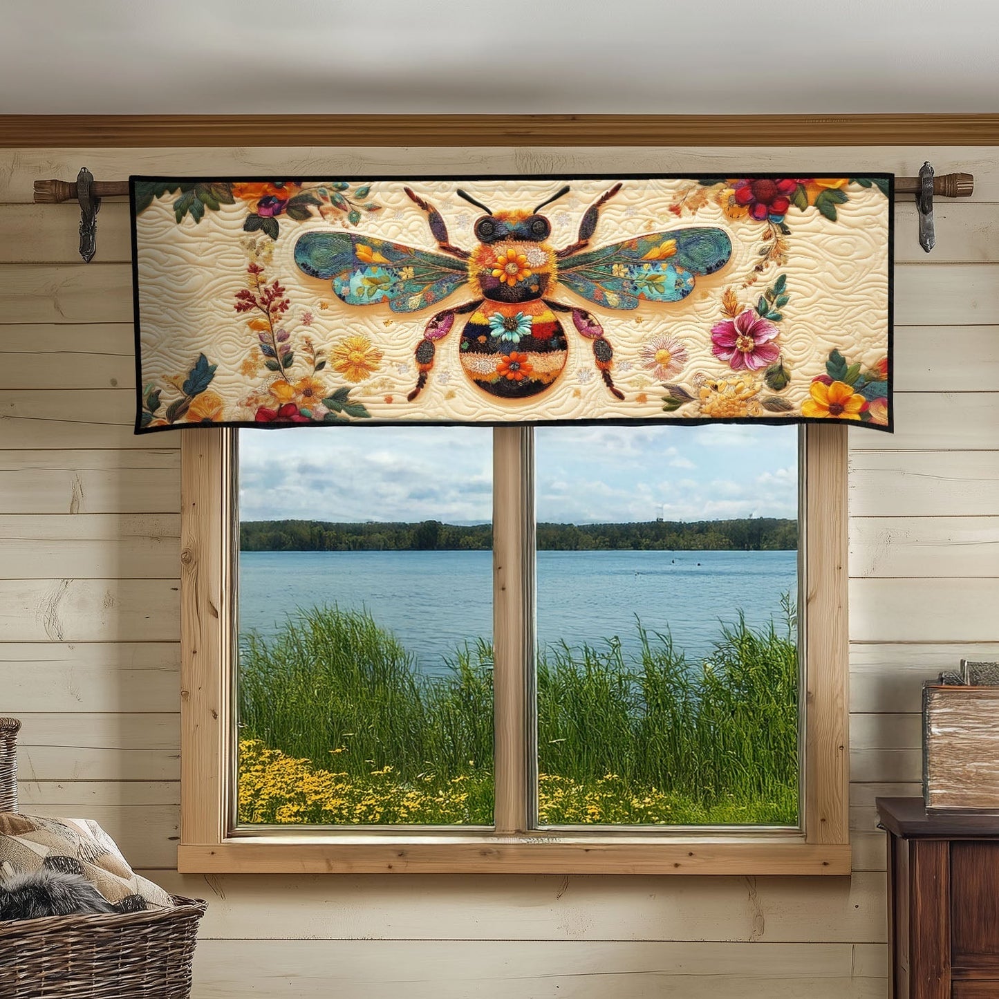 Pollinator Paradise Quilted Valance NCU0PT5103