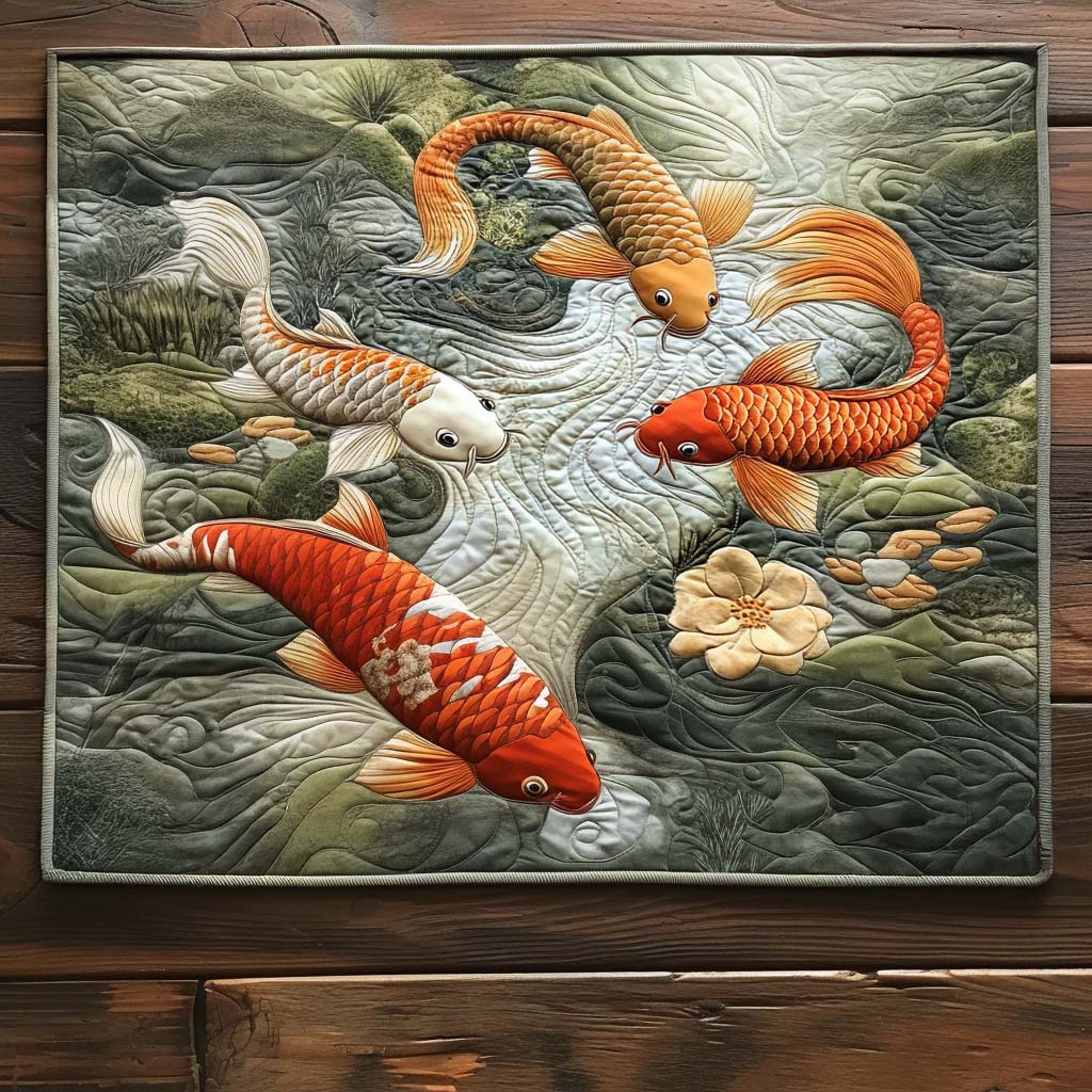 Pond Harmony Quilted Placemat NCU0DV772