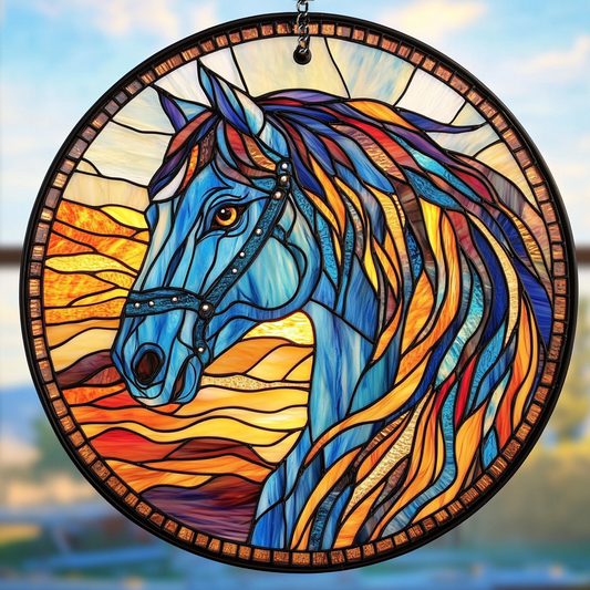 Prairie Runner Horse - Window Hanging Suncatcher NCU0PD020