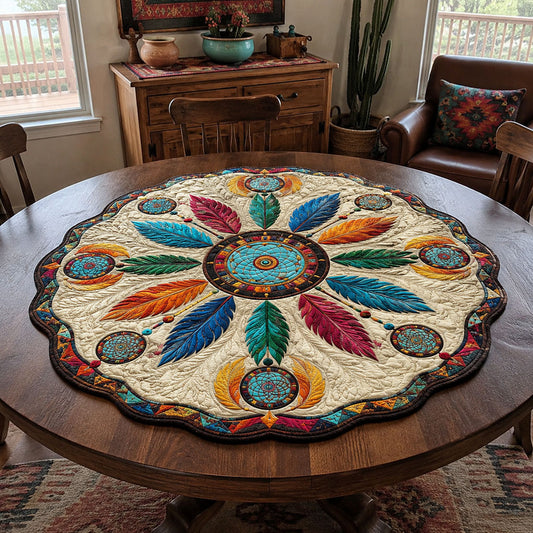 Prairie Spirit Custom Shape Quilted Table Topper SN0PT828