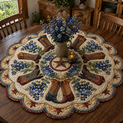 Prairie Star Legacy Custom Shape Quilted Table Topper SN0PT855