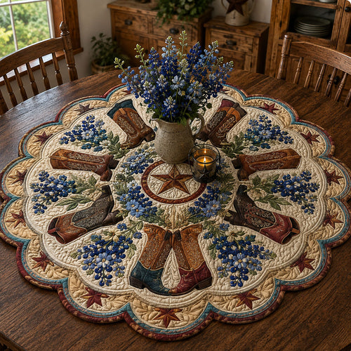 Prairie Star Legacy Custom Shape Quilted Table Topper SN0PT855