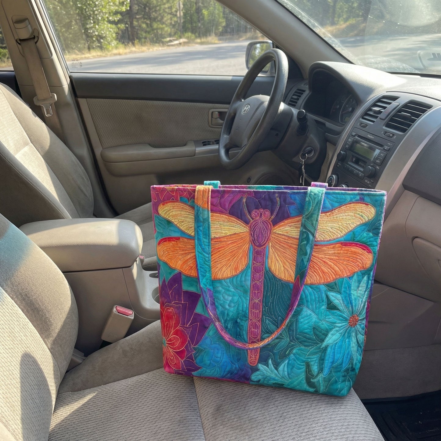 Prism Bag Quilted Zipper Tote Bag SN0K008