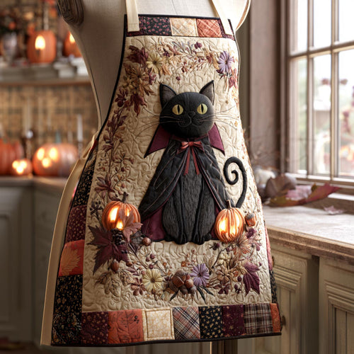 Pumpkin Familiar Quilted Apron SN0DV118