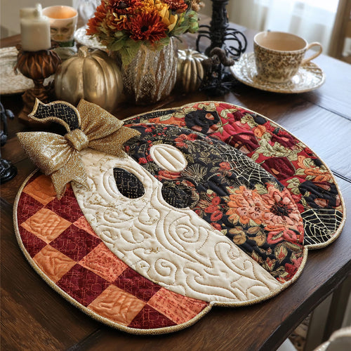 Pumpkin Glow Custom Shape Quilted Placemat SN0PT345