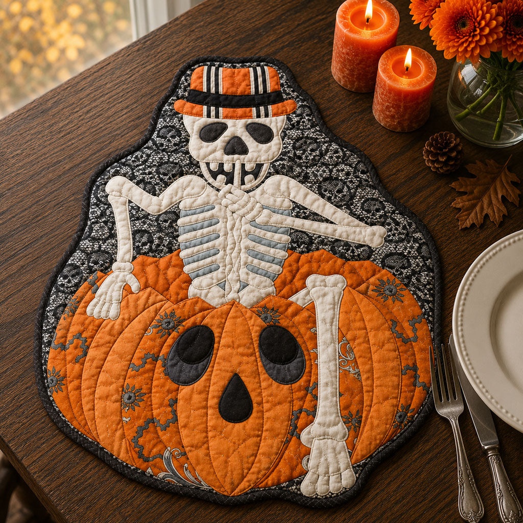 Pumpkin Hollow Custom Shape Quilted Placemat SN0PT346