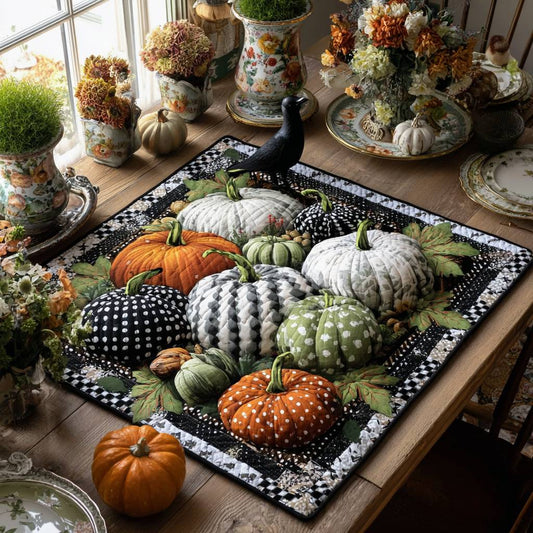 Pumpkin Jamboree Quilted Table Topper NCU0PTT853