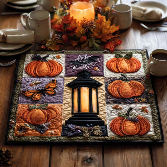 Pumpkin Patch Delight Quilted Table Topper NCU0NTD002