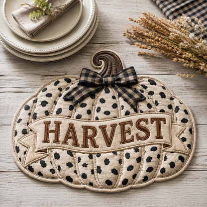 Pumpkin Season Custom Shape Quilted Placemat SN0TD036