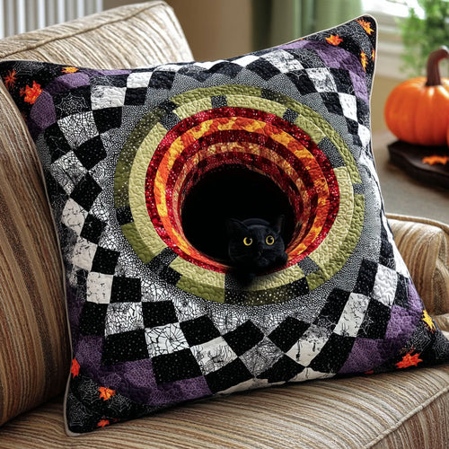 Pumpkin Shadow Quilted Pillow Case NCU0VL2875