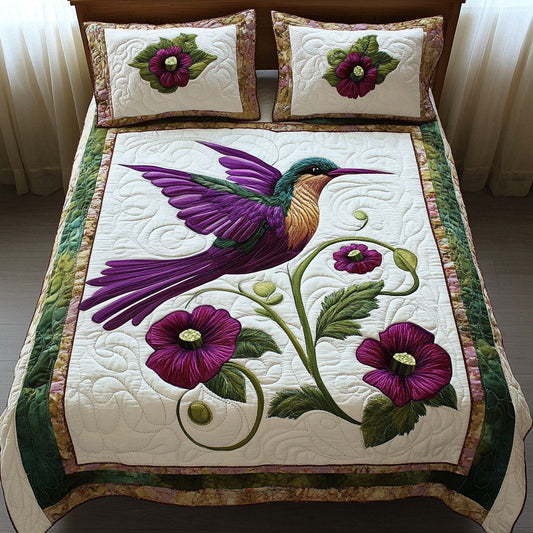 Purple Majesty 3-Piece Quilted Bedding Set NCU0NNT257