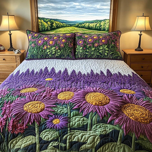 Purple Sunflower Dream Duvet Cover Set NCU0DV411