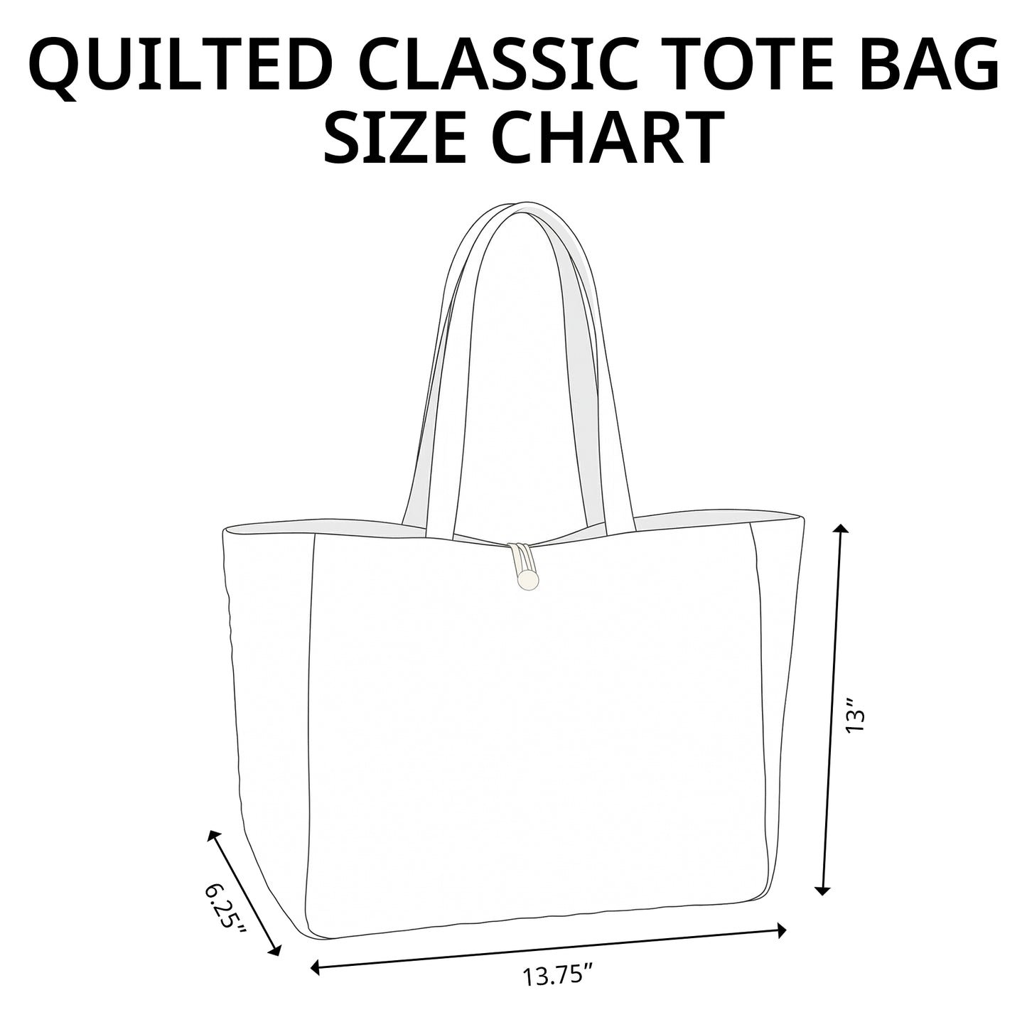 Boho Bloom Quilted Classic Tote Bag SN0K004