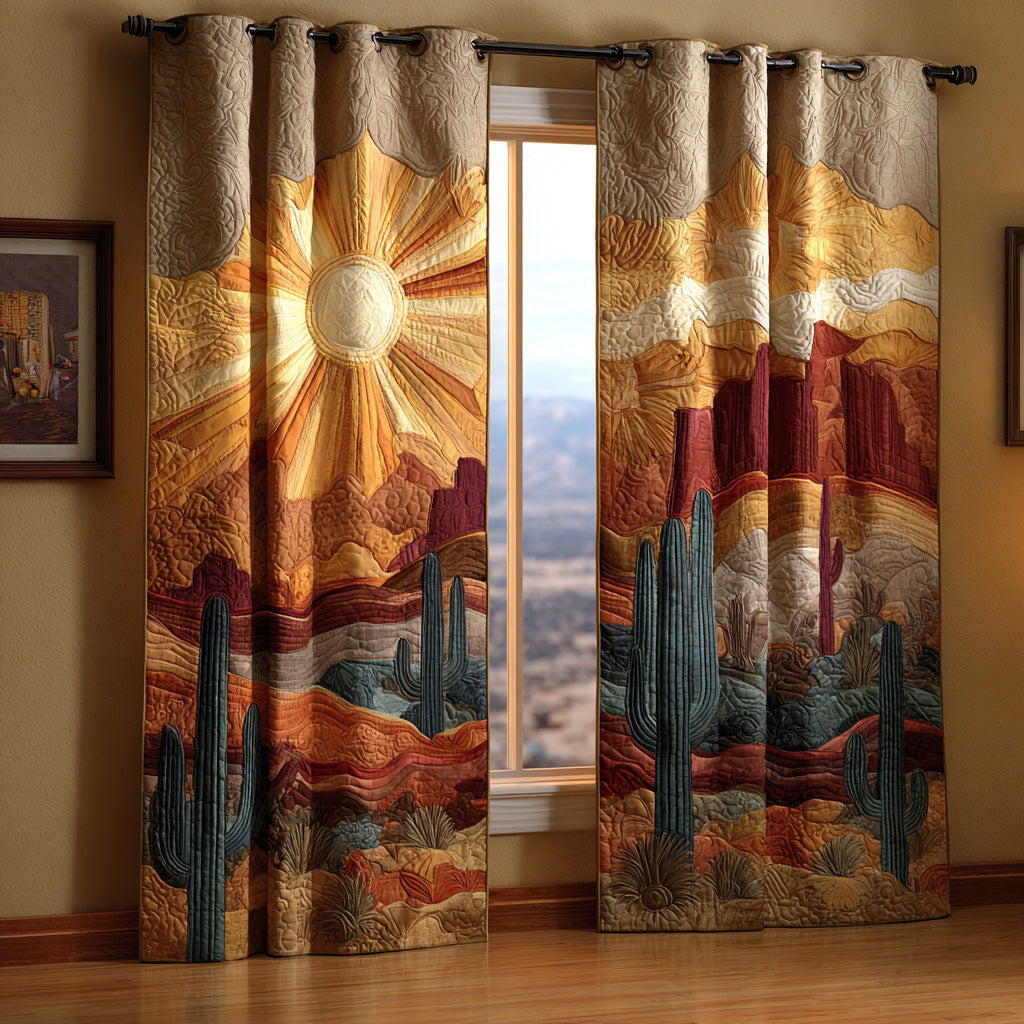 Radiant Dunes Quilted Curtains NCU0DH802