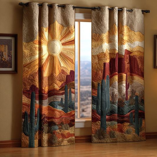 Radiant Dunes Quilted Curtains NCU0DH802