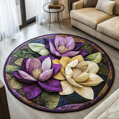 Radiant Magnolia Quilted Round Mat NCU0PT3631