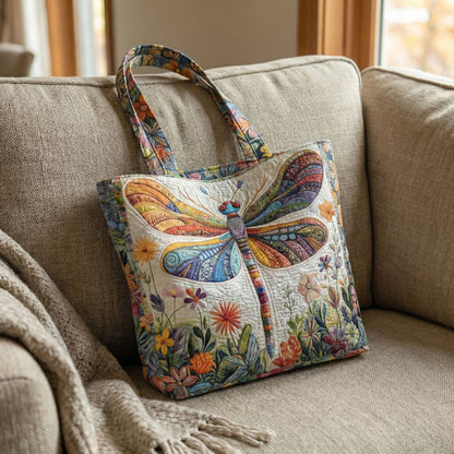 Rainbow Duffle Quilted Zipper Tote Bag SN0K007