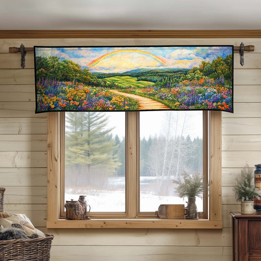 Rainbow Meadow Quilted Valance NCU0DK3978