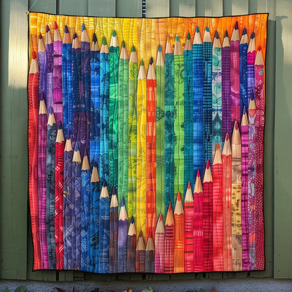 Rainbow Palette Quilted Blanket NCU0TL795