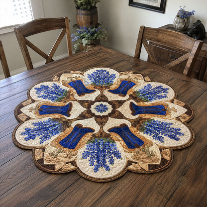 Ranchland Star Custom Shape Quilted Table Topper SN0PT856