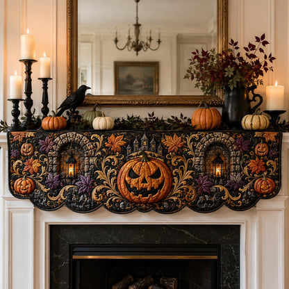 Raven Pumpkin Court Quilted Mantle Scarf SN0DV287