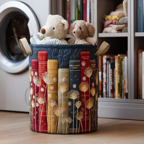 Read and Relax Quilted Laundry Basket NCU0NNT1127