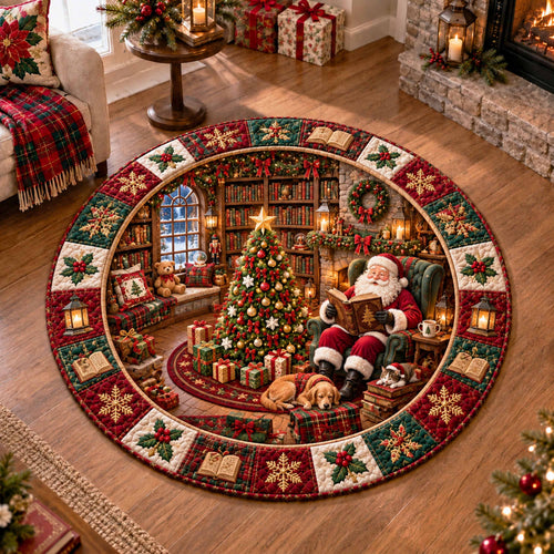 Reading Stories Quilted Round Mat SN0TD900