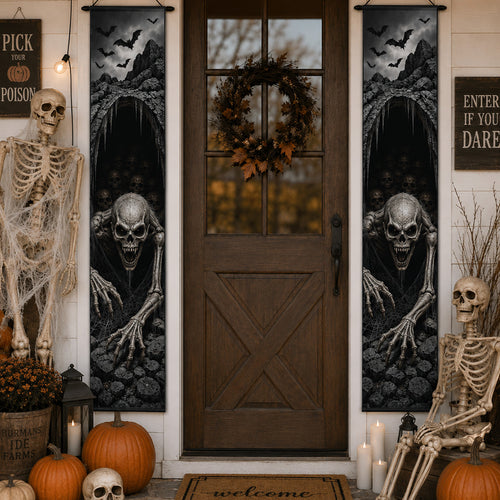Reaper at Dusk Welcome Door Banner SN0PT270
