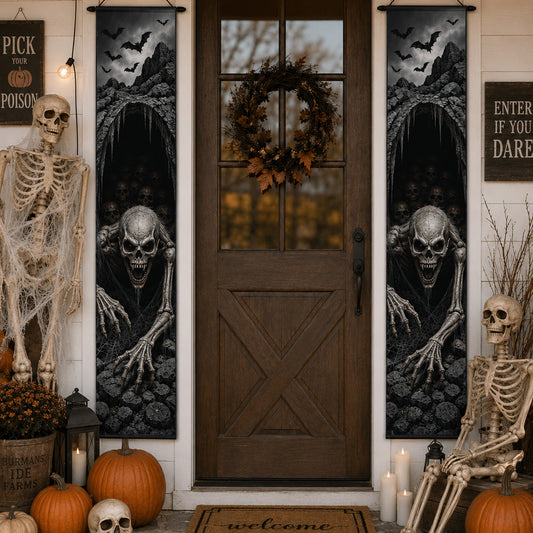 Reaper at Dusk Welcome Door Banner SN0PT270