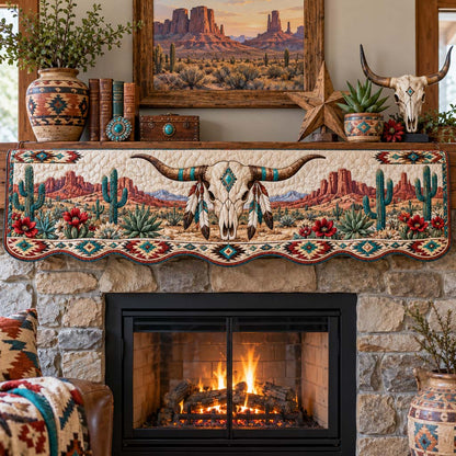 Red Rock Longhorn Mantel Scarf SN0HH1031
