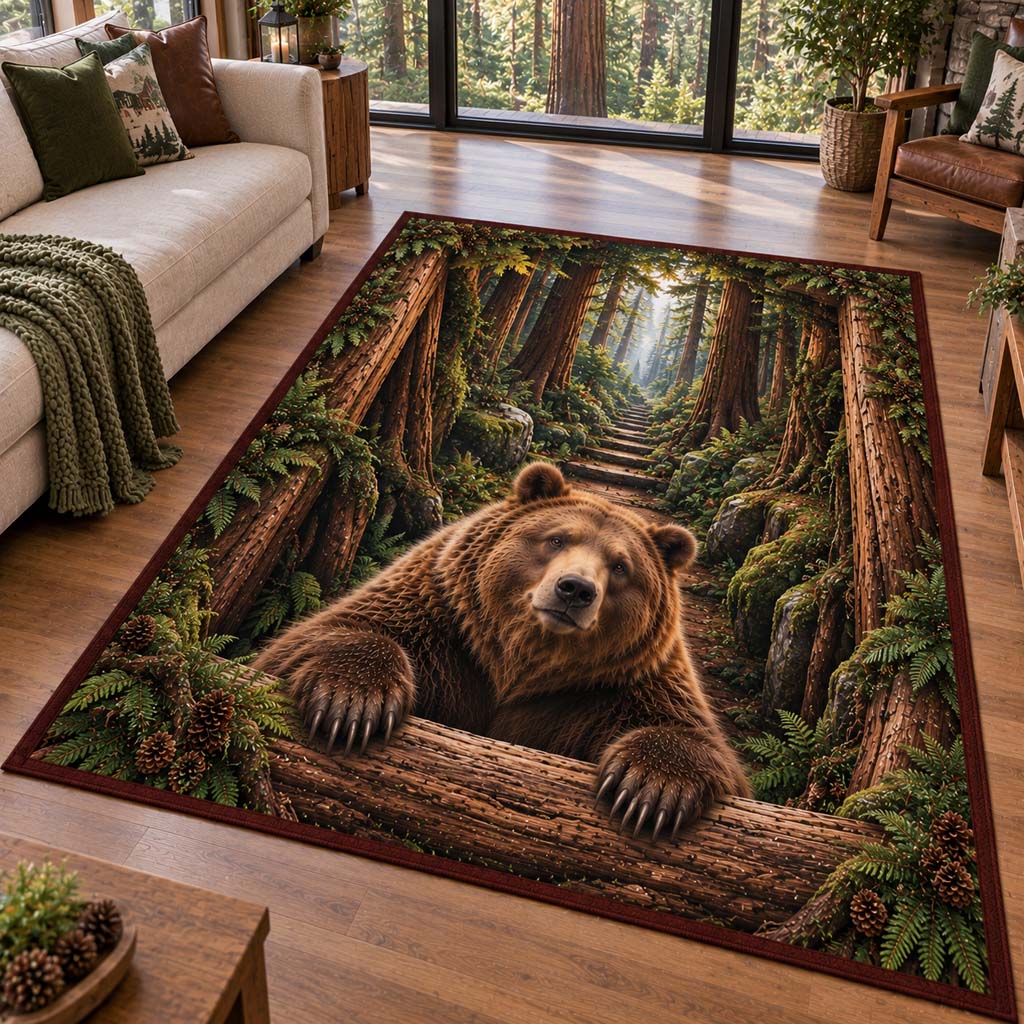 Redwood Bear Area Rug SN0HH0908