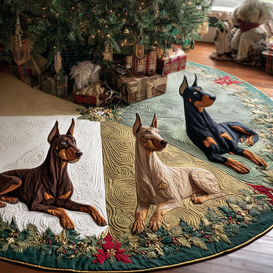 Regal Christmas Guardian Christmas Quilted Tree Skirt NCU0DV8278