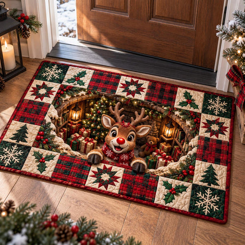 Reindeer Christmas Hideaway Doormat SN0DV745