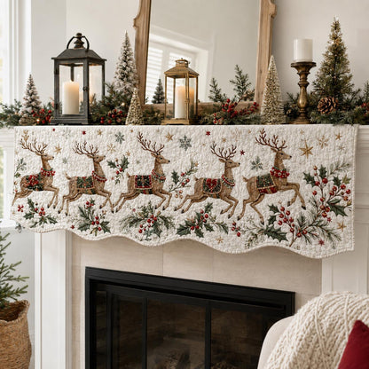 Reindeer Garland Mantle Scarf SN0DV301