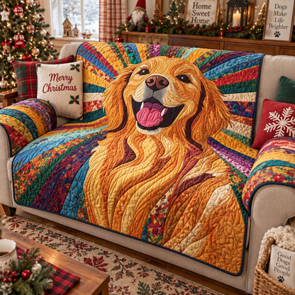Retriever Joy Quilted Sofa Cover SN0PT1339