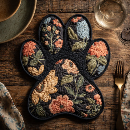 Retro Blossom Custom Shape Quilted Placemat NCU0LV104